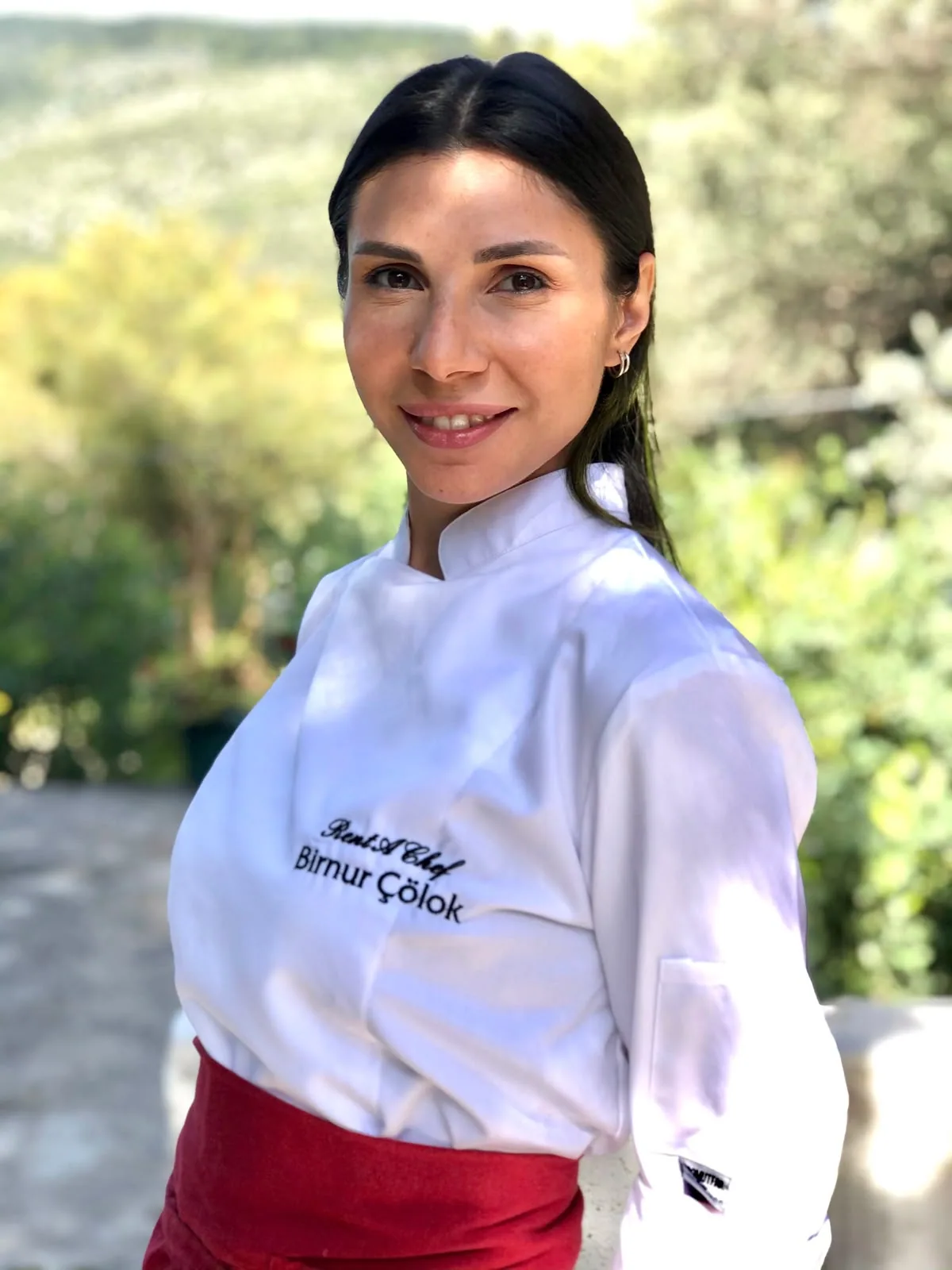 Chef Birnur Çölok working in the kitchen